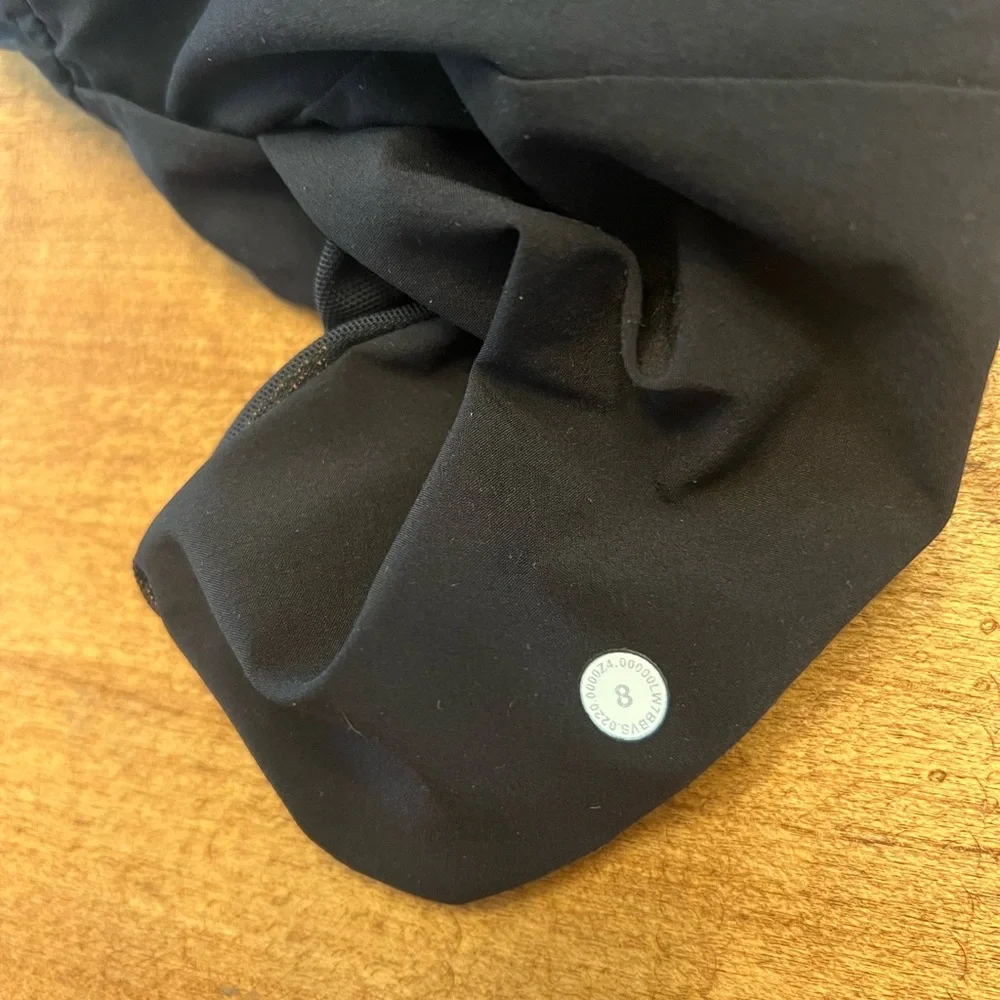 Lululemon Black Athletic Drawstring Shorts